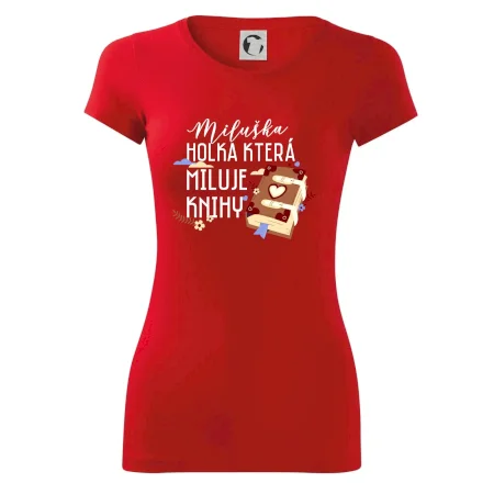Kniha - Holka, která miluje knihy -  Vaše jméno