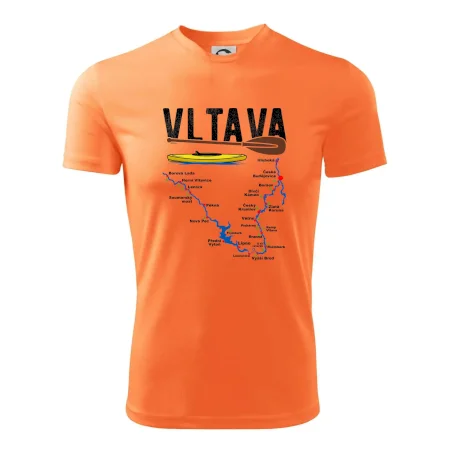 Mapa řeky Vltavy