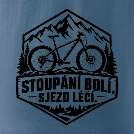 Stoupání bolí sjezd léčí - horské kolo