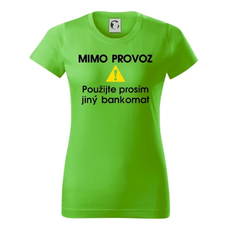 Mimo provoz - použijte jiný bankomat