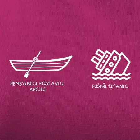 Řemeslnici postavili archu, fušeři Titanic