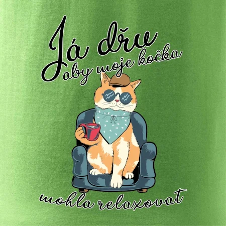 Já dřu, aby moje kočka mohla relaxovat