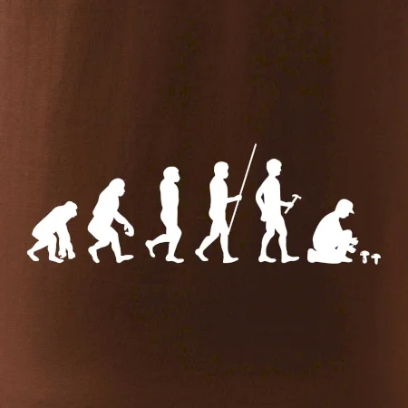 Evoluce houbař muž