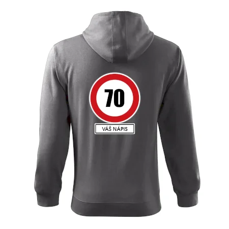 Dopravní značka - rychlost 70 - váš nápis