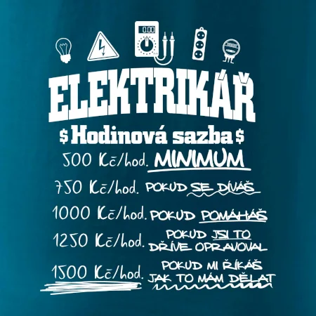 Elektrikář hodinová sazba