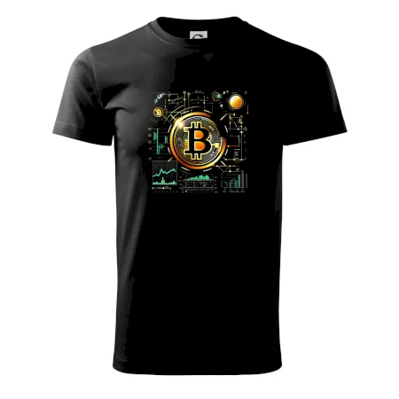 Bitcoin logo s grafy