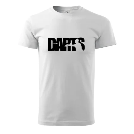 Darts - nápis se šipkařem
