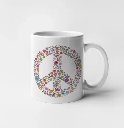 Peace symbol lístečky