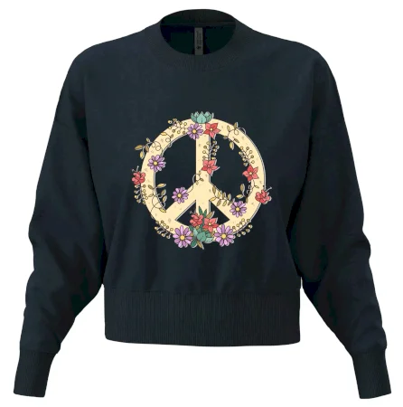 Peace symbol pískový