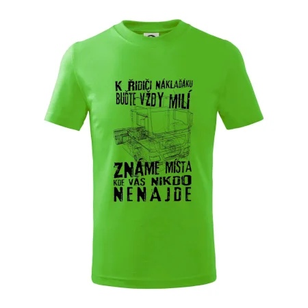 K řidiči náklaďáku buďte vždy milý