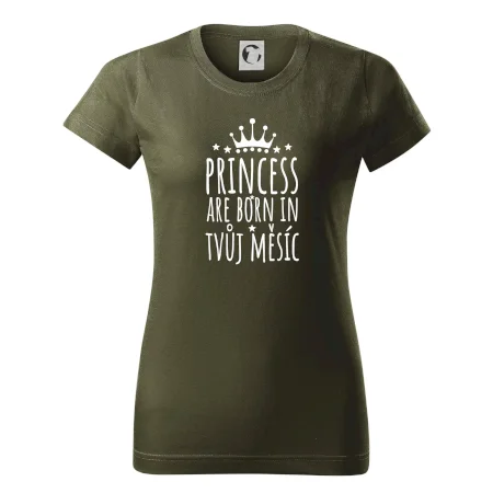 Princesses are born in (vlastní nápis měsíc narození)