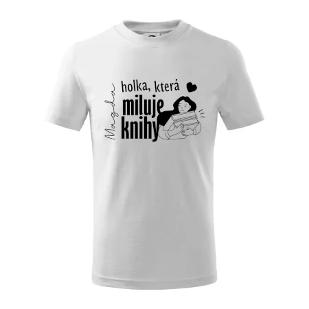 Černobílá holka, která miluje knihy - Vaše jméno