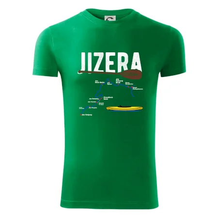 Mapa řeky Jizery