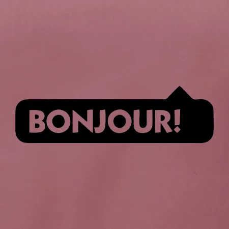 Nápis Bonjour