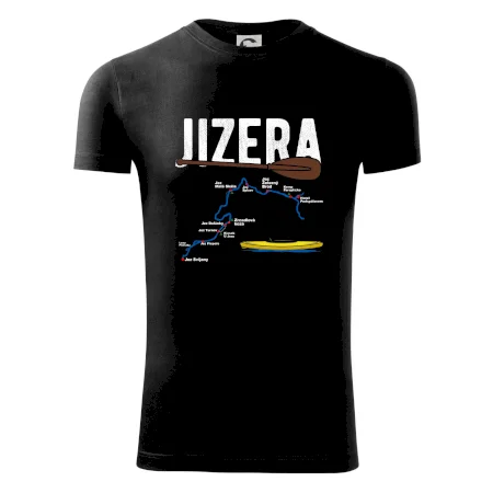 Mapa řeky Jizery