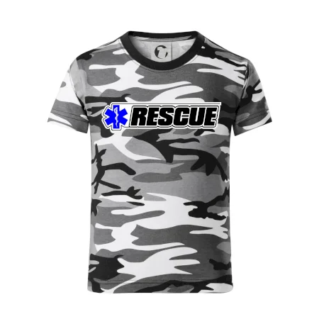 Záchranář rescue kříž modrý