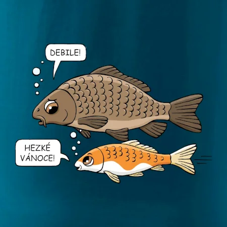 Hezké Vánoce Kapr a Koi kapr (Hana-creative)