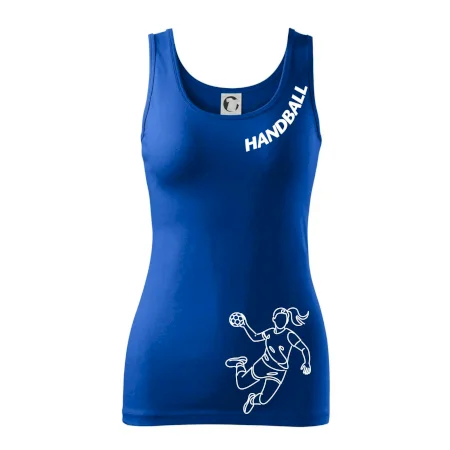 Handball nápis šikmo  - holka