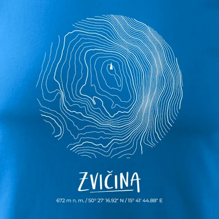 Zvičina - vrstevnice v kruhu
