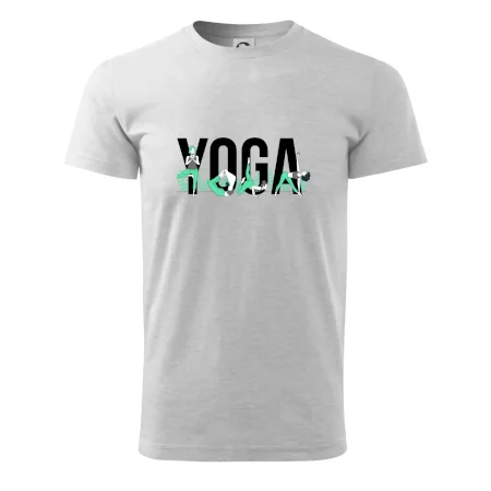Yoga nápis barevný