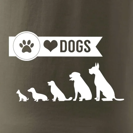 I love dogs - tlapka