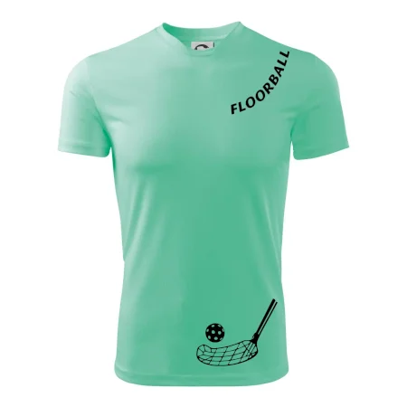 Floorball nápis šikmo