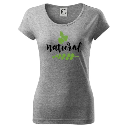 Natural - nápis v listech
