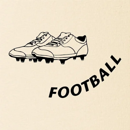 FOOTBALL nápis šikmo