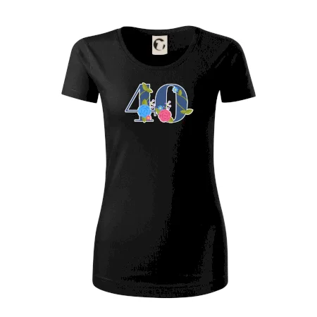 Květinové číslo kreslené - 40