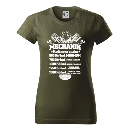 Mechanik - hodinová sazba