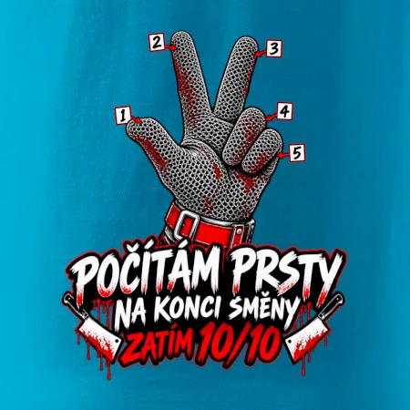 Řezník počítám prsty na konci směny