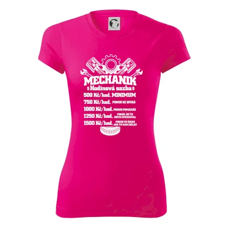Mechanik - hodinová sazba