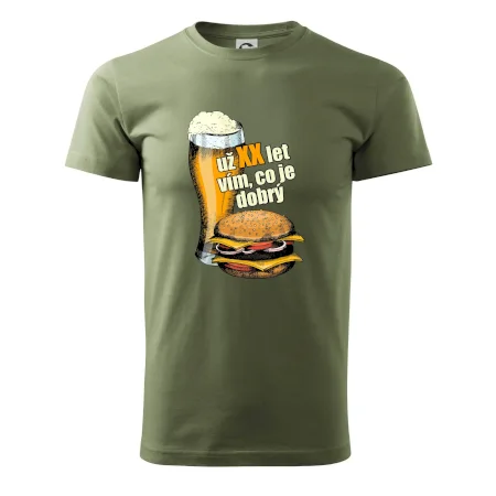 Pivo a burger vím co je dobrý