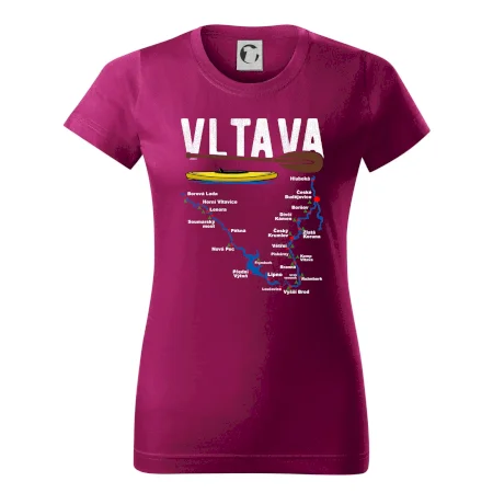 Mapa řeky Vltavy