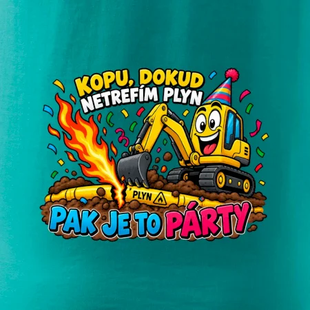 Bagrista kope dokud netrefí plyn