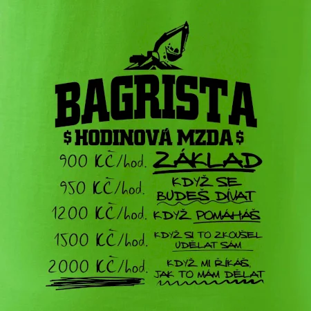 Hodinová mzda bagrista