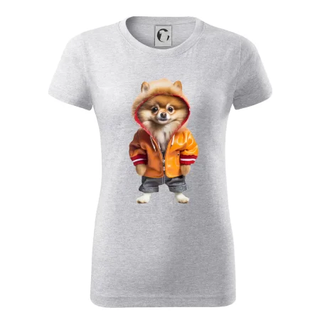 Pomeranian v bundě