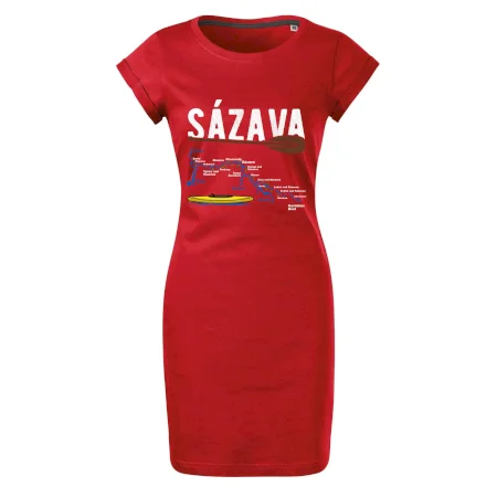 Mapa řeky Sázavy