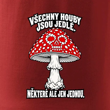 Všechny houby jsou jedlé, některé ale jen jednou