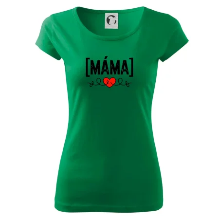 Nápis máma a srdce