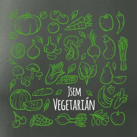Jsem vegetarián - zelenina ve čtverci