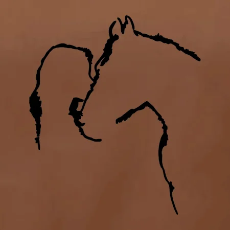 Kůň a já silueta