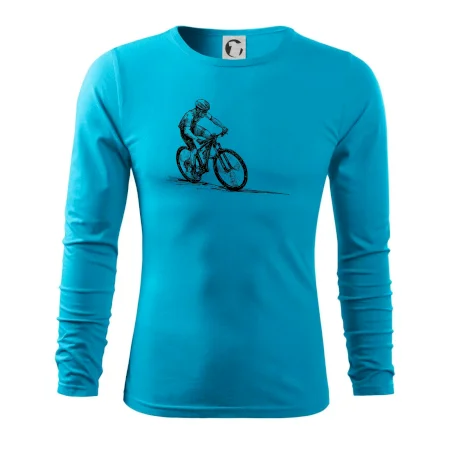 MTB kreslený cyklista