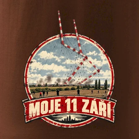 Liblice B bortící se věže moje 11 září retro odznak