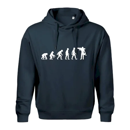 Evoluce dřevorubec - pila a kmen