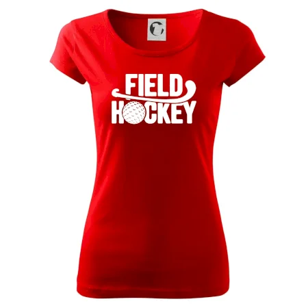 Field hockey míček a nápis