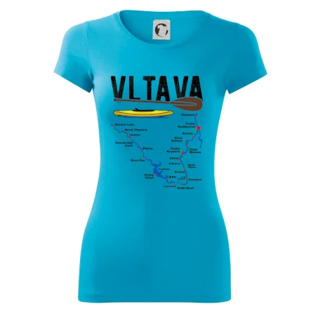 Mapa řeky Vltavy