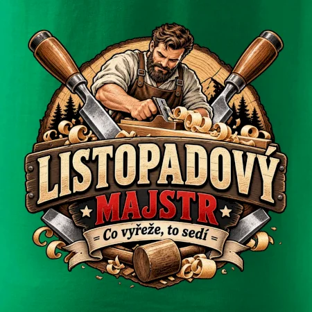 Listopadový truhlář mistr dřeva a hoblíku