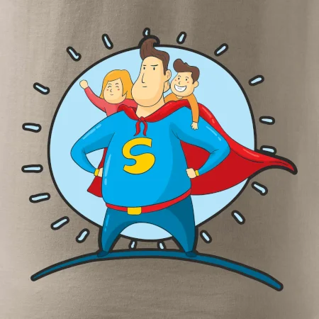 Táta superman - holka a kluk