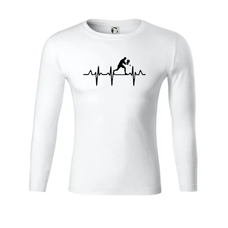 EKG stolní tenista stojící